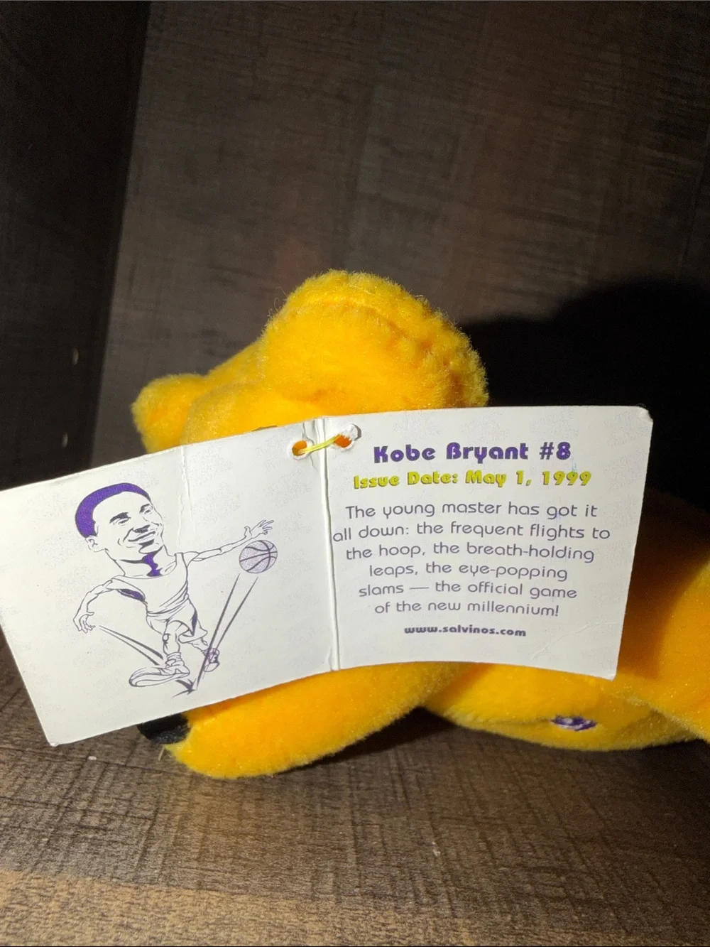 Mint Condition KOBE BRYANT #8 COLLECTIBLE BASKETBALL BEAR